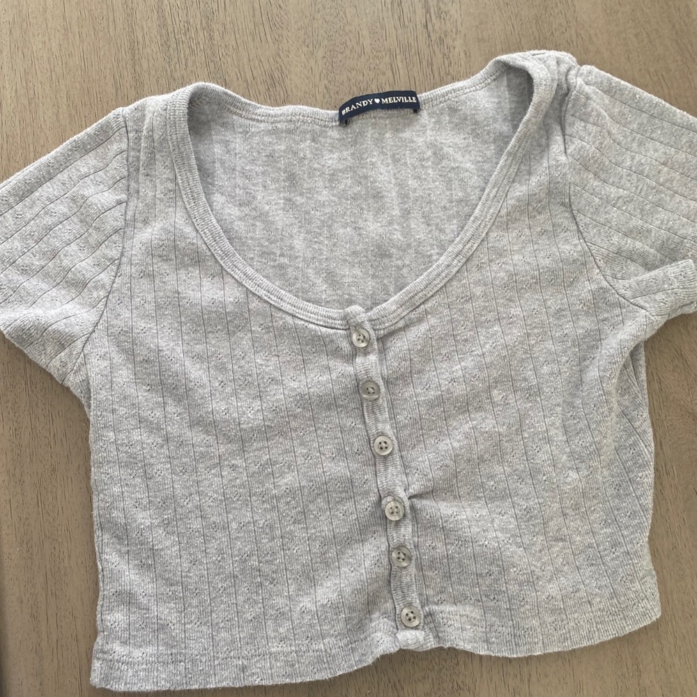 Grey Brandy Melville Top